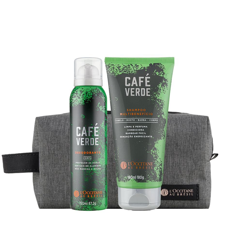 Cuidados Masculinos Shampoo e Desodorante Caf&eacute; Verde, ,  large image number 0